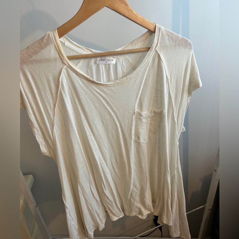 Flowy white shirt